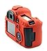 CEARI Professional Silicone Camera Case Rubber Housing Protective Cover for Canon EOS 5D Mark III, 5DS, 5DSR Digital SLR Camera - Red