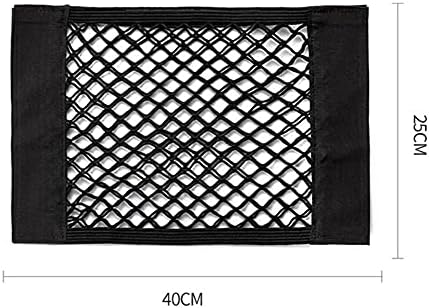 Universal Mesh Cargo Net Velcro Car Storage Wall Sticker Organizer Pouch Bag Storage Mesh Net for Car Trunk,car net Bag ,Car Network Organizer Pack of 2