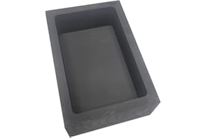 LLF Gold Silver Graphite Ingot Mold Mould Crucible for Melting Casting Refining (150x100x50MM(7.5kg Gold / 4kg Silver))