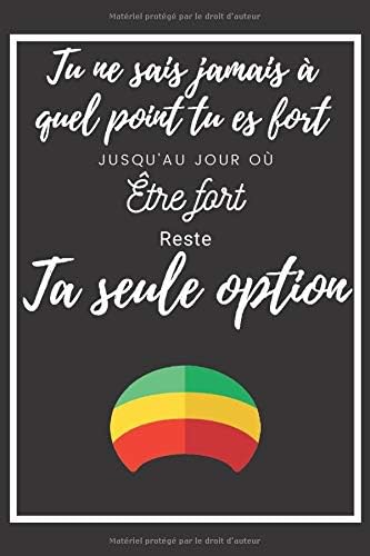 Carnet De Note Citation Rasta Bob Marley Citation Etre Fort Seule Option Un Cadeau