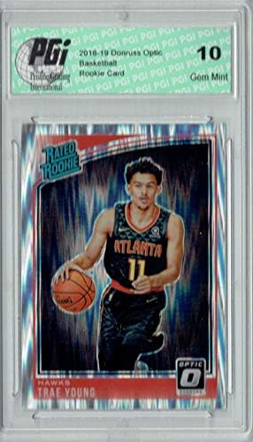 Trae Young 2018 Donruss Optic #198 Shock SP Rookie Card PGI 10