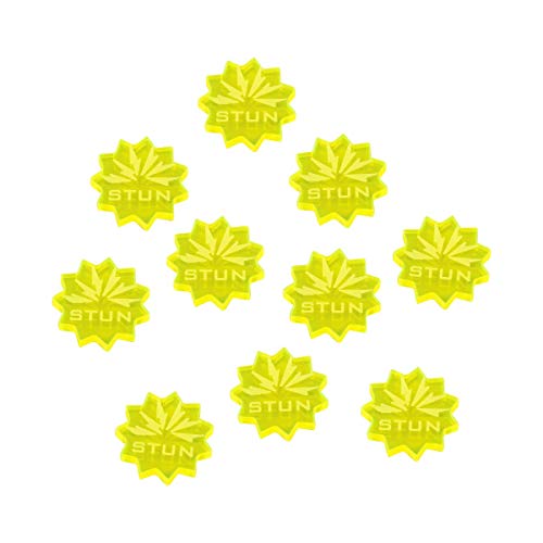 LITKO Stun Tokens Compatible with Forged Key Card Game, Fluorescent Yellow (10)