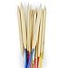 ROSENICE Knitting Needles 18 Pairs 80cm Bamboo Tube Circular Colorful Crochet Needles Knitting Set