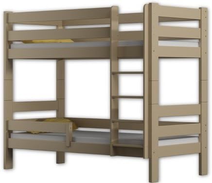 Bunk Bed Sophie, two sleeper, pine wood bed frame 180x80 (Vanilla)
