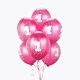 Magenta #1 Balloons (6)