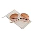 Pro Acme Fashion Vintage Oversized Clear Lens Women's Rimless Sunglasses (Brown Gradient, As Shown)