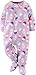 Carter's Baby Girls Footed Fleece PJ's (Purple Cupcake)