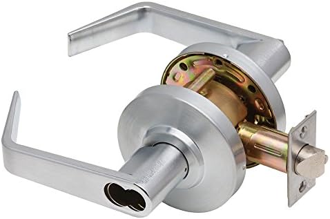 C2000-ENTR-R-626-SFIC Grade2 Entry/Office Cylindrical Lock with Regular Trim, Satin Chrome, 2 3/4" Backset