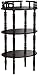Home Source Industries AF9712 Decorative Phone Stand with 3 Shelves, Mahogany