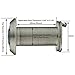 TOGU TG2814YG-SN Solid Brass UL Listed 220-degree Door Viewer with Heavy Duty Privacy Cover for 1-3/8