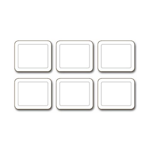 Jason D2408 Embassy White Coasters, Set of 6 Amazon.co.uk Kitchen & Home
