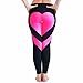 CFR 2017 Hot! Women's Fitness Leggings Workout Ankle-Length Yoga Pants Super Stretch Sportwear Black&Pink,M UPS Post
