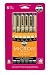 Sakura Pigma 30062 Micron Blister Card Ink Pen Set, Black, Ass't Point Sizes 6CT Set