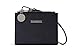SERMAN BRANDS Slim Wristlet Card Case Holder Small RFID Blocking Wallet Change Purse for Women Keychain - Removable Wristlet Strap (Classic Noir CH)