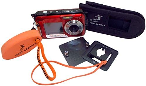 Surf Camera Floatable Action Sports Wearable Camera Red