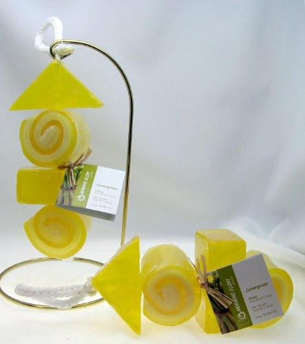 Handmade Lemongrass Kebab Shaped Soap on a Rope