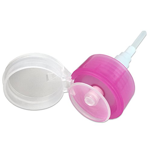 Beauticom 6 Oz Pink Push Down Alcohol Labeled Bottle Dispenser (Quantity: 2 Pieces)