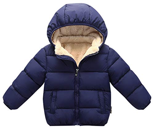 Happy Cherry Toddler Down Jacket Removable Hooded Windproof Snow Winter Coat Outwear