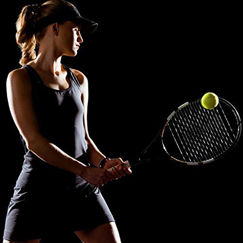 Tennis Skirt with Pockets for Women - Workout, Golf Skort with Build-in Shorts Black - Thumbnail 4