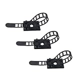 25pcs Cable Clips the Adhesive Cable Ties, Adjustable Nylon Cable Zip Ties and Adhesive Cable Clips with Optional Screw Mount for Cord Management (Black)