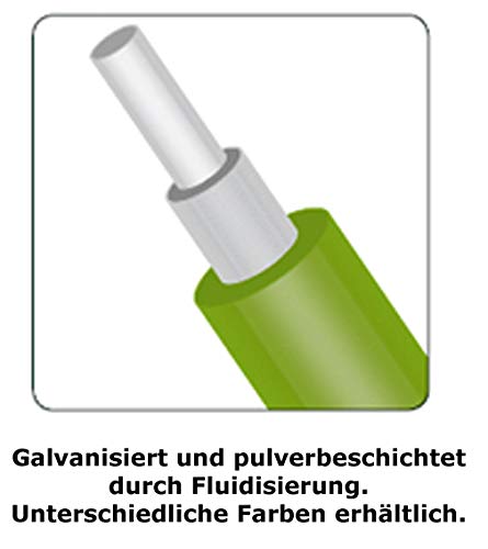 Garmix Gartenzaun 25m Grün Maschendrahtzaun 7,5 x 10 cm (60cm) – Bild 8
