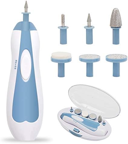 SOGLOR 電動ネイルケア ネイルマシン 多機能ネイルドリル アタッチメント6種類付き 高速回転 低振動 低騒音 正逆回転 スピード調整可能 ネイルケアセット 角質除去 甘皮処理 角質ケア 爪切り 爪磨き ネイル道具 LEDライト搭載 手足兼用 日本語説明書付き