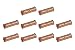 6 AWG TEMCo Butt Splice Connector Bare Copper Uninsulated Gauge. 10 Pack