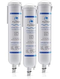 Whirlpool 4396841 4396710,Kenmore 46-9030,PUR Filter 3 Upsante Refrigerator Water Filter Replacement (White,3PCS)