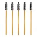 100 Pack Mascara Wands Bulk Disposable Eyelash Brushes Lash Extensions Makeup Applicator Tool Set, Gold/Black