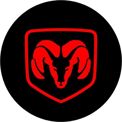Dodge Ram Black and Red Replacement Decal Sticker 6 Piece Set (2.75")