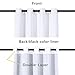FlamingoP Full Blackout Pure White Curtains Faux Silk Satin with White Liner Thermal Insulated Window Treatment Panels, Grommet Top (52 x 63 Inch, Set of 2)
