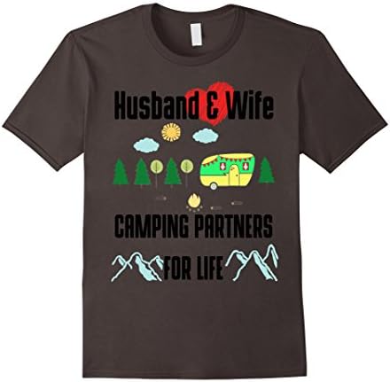 Men's HUSBAND AND WIFE CAMPING PARTNER FOR LIFE - Husband and Wife Medium Asphalt