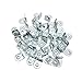 Lofekea 80 Pack Corner Angle Bracket,20mm x 20mm Corner Brace Silver Tone Joint Bracket Fastener with Screws