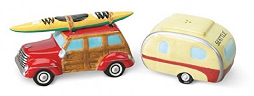 RV Camper Woody Kayak Salt & Pepper Shaker S/P