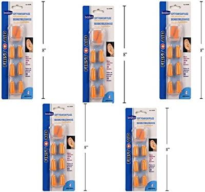 SLEEP EAR PLUGS with Highest Rating for NOISE REDUCTION by 33 DECIBELS NRR 20 Pairs of Soft Foam Ear Plugs Bundle with Protective Cases Safe and Comfortable