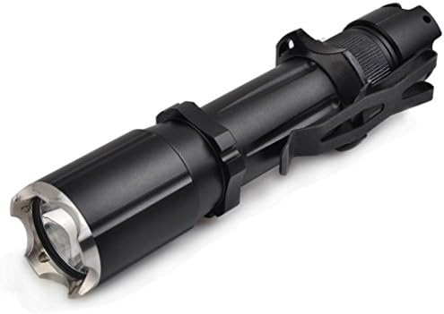 OPSMEN F501A Super Bright 1000 Lumens Tactical Strobe 18650 Flashlight Outdoor Black ( + Strike Bezel)