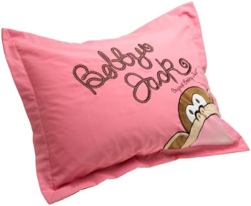 Burst My Bubble ORIGINAL BOBBY JACK Mauve Pink Embroidered Standard Pillow Sham (20" Wide x 26" Long)