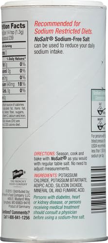NOSALT ORIGINAL SODIUM-FREE SALT ALTERNATIVE, 11 OZ