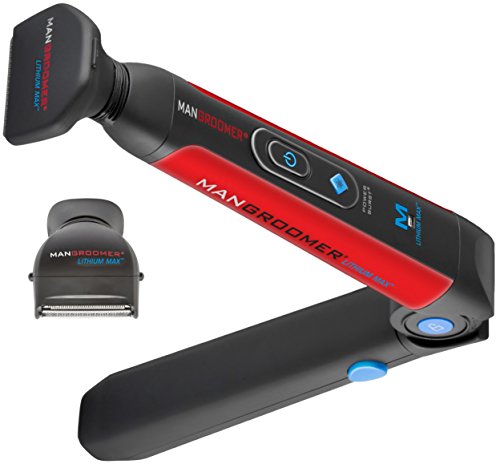 MANGROOMER - Back Hair Shaver Replacement Complete Attachment Head with Shock Absorber Neck and Smooth Shaving Foil