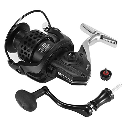 TEET Angelrolle 11 + 1BB Kugellager, Spinnangelrolle links/rechts austauschbar, klappbarer Griff, Angelrolle für Fluss… – Bild 4