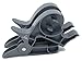 Wrap Buddies Tabletop Gift Wrapping Tool, 2 Clamps - Gift Wrap Clamp with Tape Dispenser for Easier Gift Wrapping This Holiday - Slate Grey