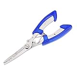 MadBite Multi Function Stainless Steel Fishing Plier (Blue Split Ring Plier)