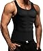 Men Waist Trainer Corset Vest Hot Neoprene Body Shaper Tank Top Sauna Suit Shirt No Zip Trimmer (S, Black Sauna Sweat Suits)