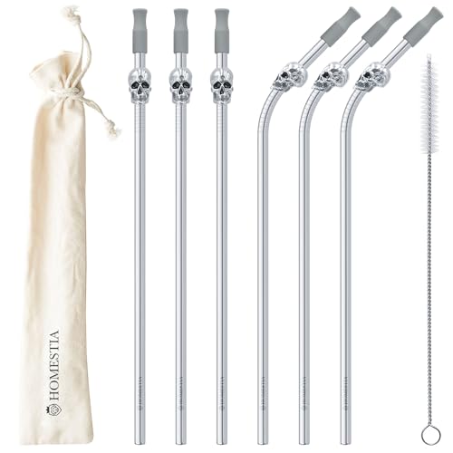 Homestia Reusable Metal Straws