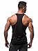 Dri Fit Microfiber Bodybuilding Stringer Tank Top Y-Back Racerback, Large, Black