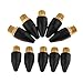 Flameer 1/8 inch NPT Rubber Brass Tip for Air Blow Guns - 10 PCS Set for Tools Air Blow Guns