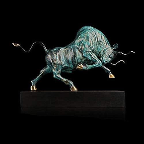 彫刻 銅の牛の装飾品ラッキータウンホームリビングルームポーチオフィスデスクアートの装飾