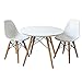 Buschman Store table and two chairs set, 2 armless, White