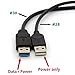 BSHTU USB 3.0 Cable Dual Power Charge Cables Y Adapter Type A Lead Male to Female Extension Code 30cm (5Gbps Data Transfer and Charging)