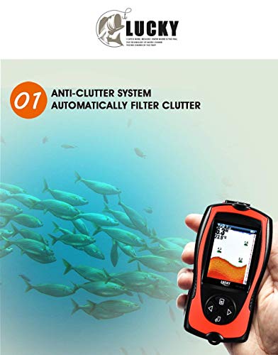 SISHUINIANHUA 2 in 1 Wireless and Wired Fish Finder HD Screen Red Fish Detector,Wired - Thumbnail 5